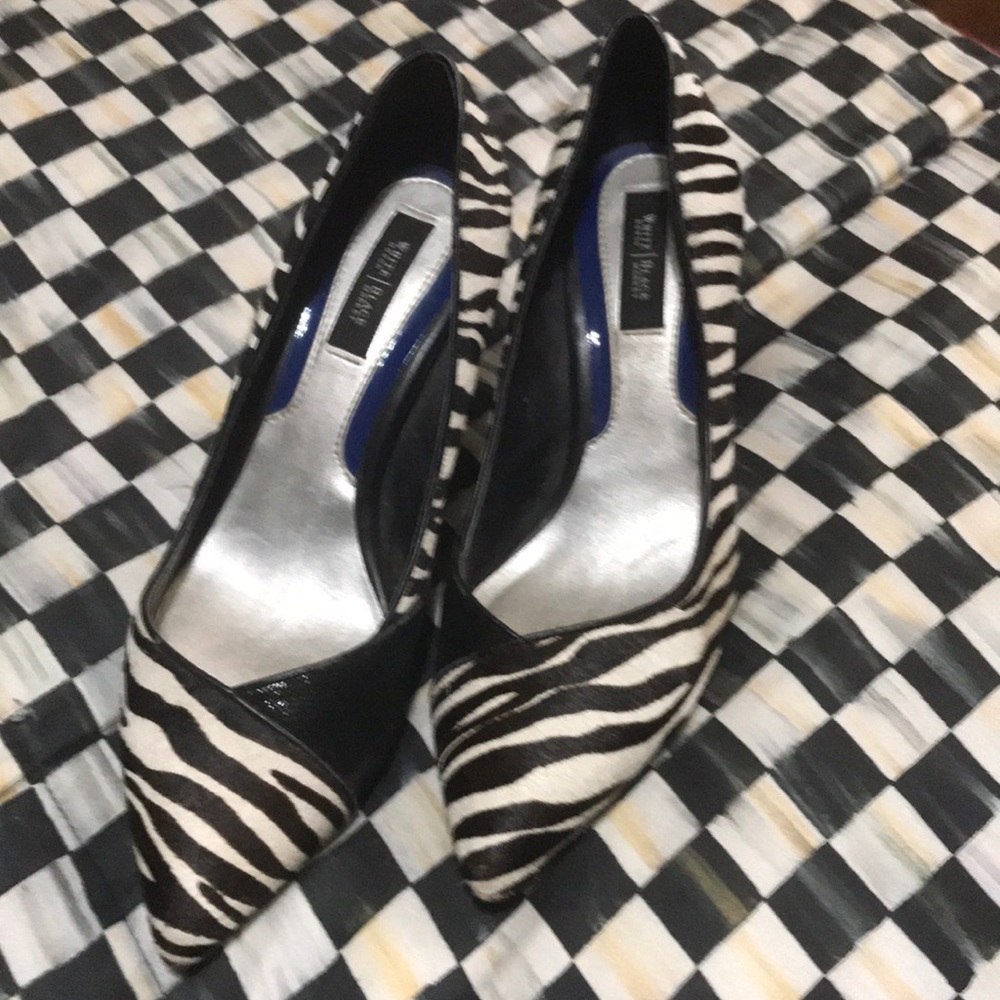 White house black market multi zebra hair